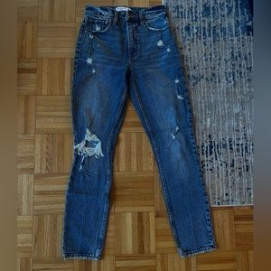 Abercrombie ripped jeans